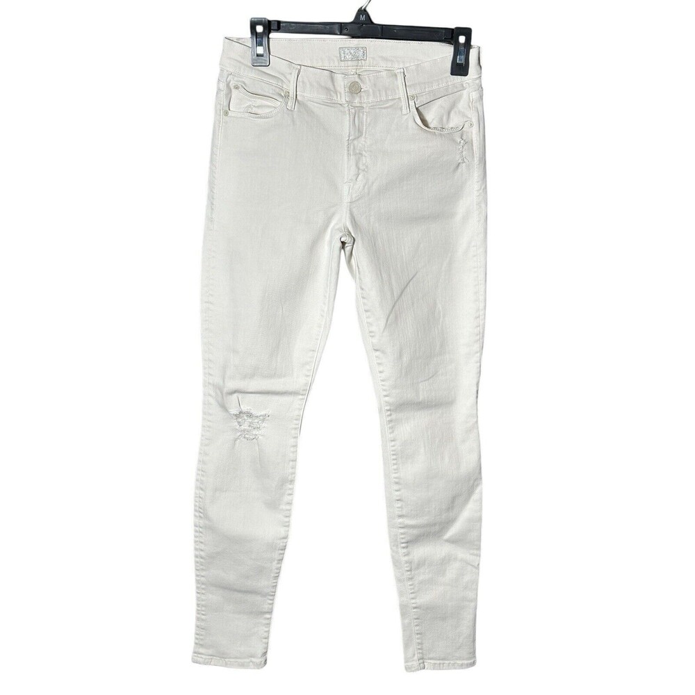 MOTHER Size 28 The‎ Charmer Jeans Sexy Just Walked Into Town Ivory #CD11-15
